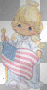 Precious Moments: American Flag