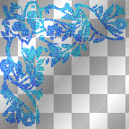 blue butterfly border