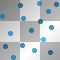 blue dots