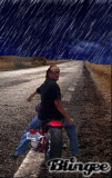 eric in tha rain