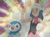 Dawn and piplup