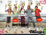 Emily Osment, Jason E., Miley C, Billy R. C., Mitchel M.....and whats with the monkey in the corner