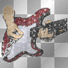 glitter guitar