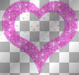 pink sparkle heart