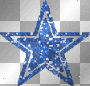 blue star glitter