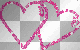 2 pink hearts