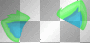 green and blue cat ears