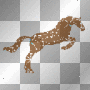 jumping brown horse!