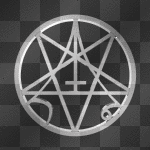 Spinning Silver Pentagram