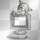 kitten on computer