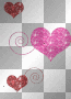 Glitter hearts