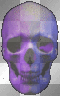 flashing skull