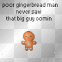 poor gingerbread man