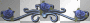 blue rose divider