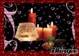 glitter candles
