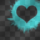 Punk Teal Heart