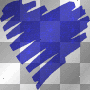 blue glitter heart