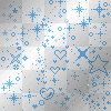 Glitter stars and hearts