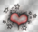 heart and stars.
