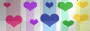 rainbow heart background