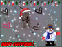 patch at christmas in the snow