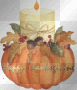 Pumpkin candle