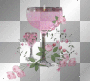 Candle and pink Roses