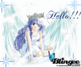 chica azul