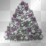 purple christmas tree