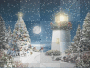 snowy lighthouse