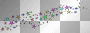 étoiles multicolores