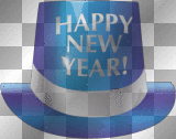 Happy New Year Blue Hat