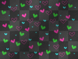 Black background wif many heart