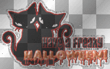 freaky Halloween cats