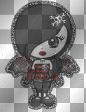 glitter doll gothic