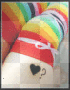 rainbow sock