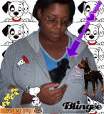 danelle and her puppy