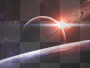 Sun Rise In Space
