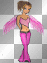 brown pink angel