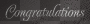 congrats