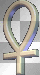 spining gold egyptian ankh