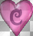 Heart letter C