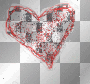 checkered heart