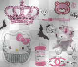 Hello kitty n stuff pinky background lol Hello kitty n stuff pinky background lol