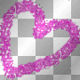 glitter heart