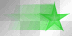 Green Spinning Star