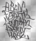 a-z graffiti schrift