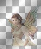 femme papillon