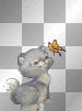 Animated Butterflies & Kitten  :-}