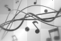 music background black white